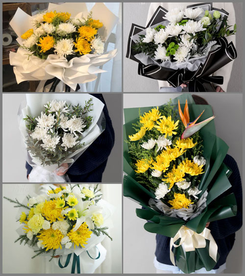 广东梅州市五华县岐岭镇黄福村白事花束代送